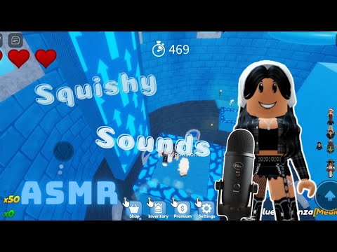 [Roblox ASMR] Squishy Frog & Eating An Orange 🍊🤤 | Super Skyward Towers