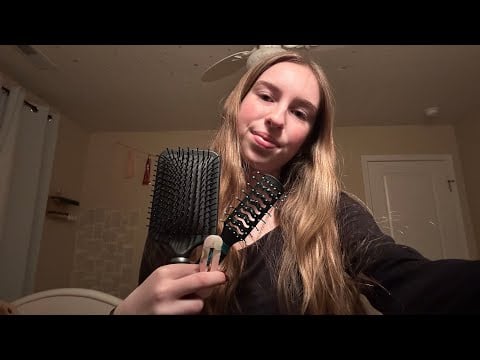 Brushing and Curling Your Hair ASMR