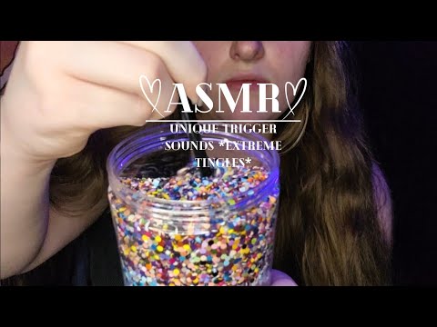 RANDOM ASMR | UNIQUE TRIGGER SOUNDS *EXTREME TINGLES*
