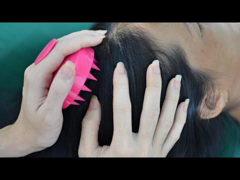 ASMR Head Massage With Tools, Head Scratching Aggressive For Relaxation ( No Talking )