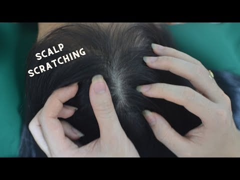 ASMR Aggressive Scalp Scratching Real Person, No Talking Hair Tingly For Reduce Headache