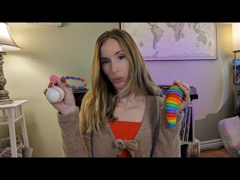 ASMR | testing out fidget spinner toys 🪀