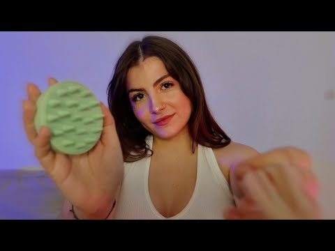 ASMR | Je m’occupe de tes cheveux ᯓ★ (massage, coupe, soin)