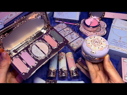 ASMR Butterfly Cloud Makeup Haul (Whispered, Swatching)