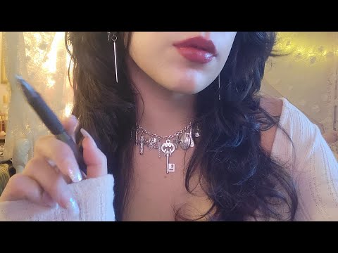 ASMR ♡ writing sounds with book tapping