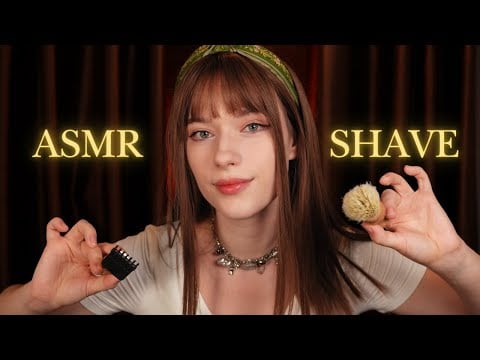 ASMR The SLEEPIEST Shaving of Your Life: Gentle Face & Skincare Treatment
