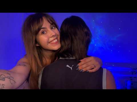 ASMR on my boyfriend 🥹 Hairplay, Back scratching, Head & Back Massage. 💆🏻‍♂️