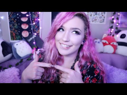 may i brush ur face? ASMR (inaudible whispers, face brushing)