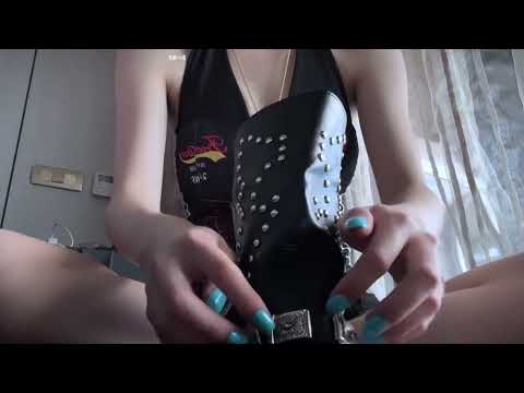 With every tap, she crafts a rhythm that soothes the soul. ASMR magic in motion
