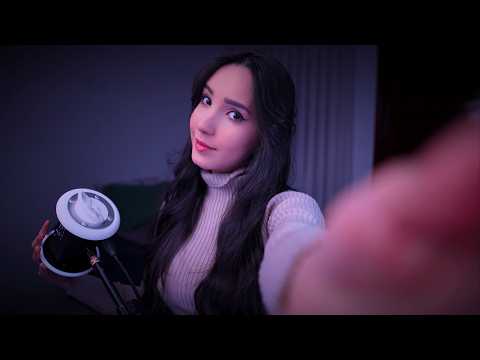ASMR NO TALKING EAR TO EAR ♡ Breathing, Ear Cupping, Blowing, Foam ♡ 4K