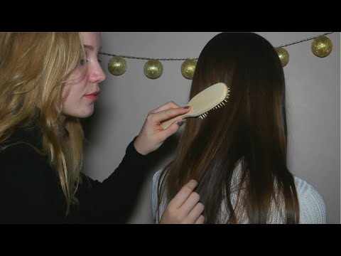 ASMR FRANCAIS 👉 Brossage de cheveux & papouilles crâniennes 💆‍♀️ (spray sounds, brushing sounds...)