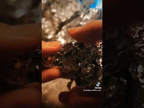 ✨ ASMR aluminium foil crinkles || No talking || Lo-fi #asmr #lofi #shorts  #crinklesounds