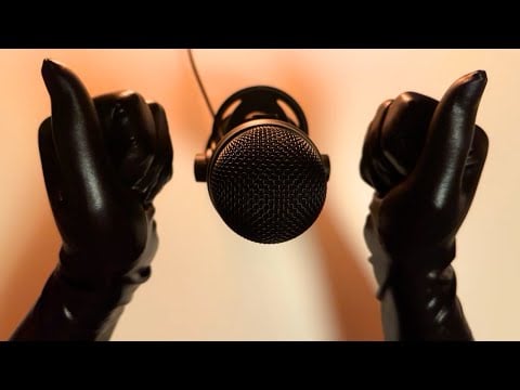 Shiny Faux Leather Gloves ASMR | Relaxing Sounds for Sleep & Focus