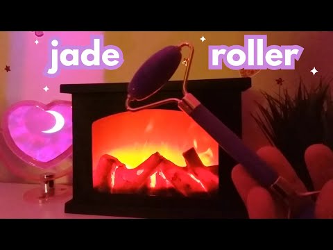 Jade Roller ASMR No Talking , Jade Roller Over Camera , Fast and Slow Jade Rolling