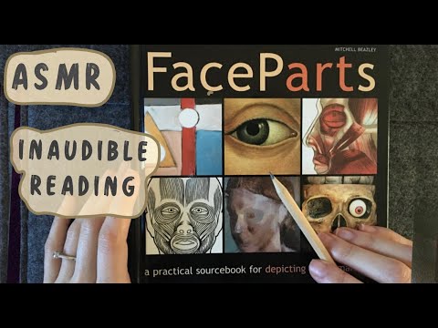 ASMR - Inaudible reading of an ART book - Clicky Mouth Sounds - Tracing