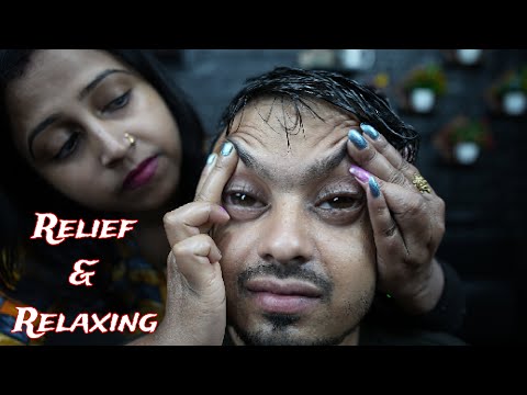 Mind Refreshing ASMR Head Massage For Better Sleep | Lady Barber Chaitali Doing Tapping & Scratching