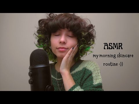 ASMR - my morning skincare routine !!! rambled grwm