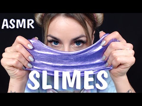 АСМР Слаймы ✨🌈Звуковые и визуальные триггеры 😴👀ASMR Slime  Sound and visual triggers