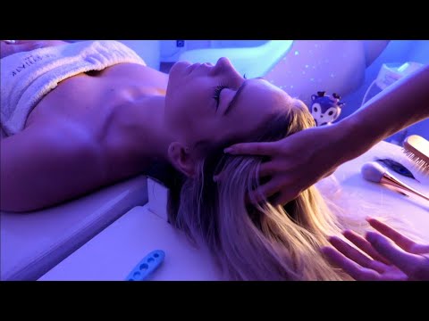 ASMR | séance dans un SPA pour cheveux ✨ + massages ASMR