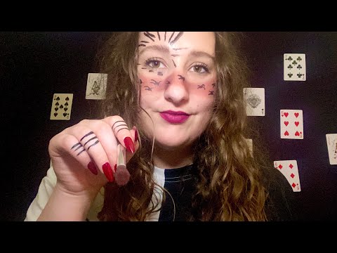 ASMR 🧡 Doing Your Makeup at a Halloween Festival 🎃