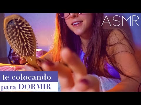 ASMR roleplay aconchegante - te ajudando a dormir com muita massagem na cabeça!