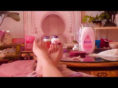 ASMR bare feet relaxing sighing