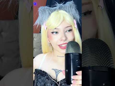 Cute Cat Girl 🐾💖 Gives a Wet Spit Painting ASMR 💦👄