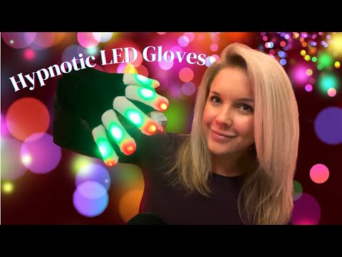 ASMR LED Glove Hand Movements with Lofi and Thunderstorm Audio