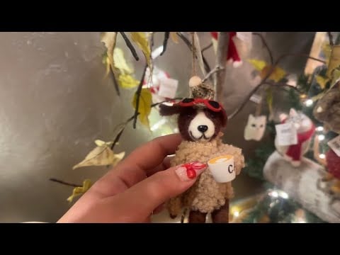 PUBLIC ASMR in Christmas Shop | Tapping, Scratching, fabric Scratching, Crinkles & More