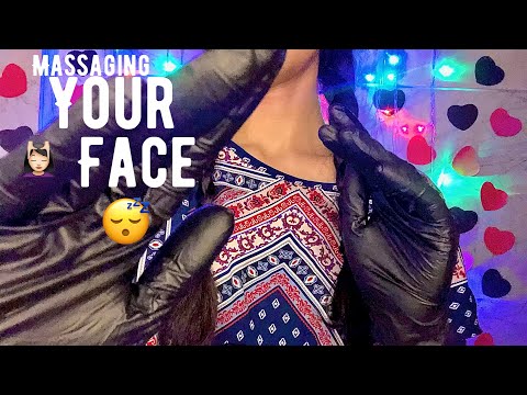 30 Minutes Asmr Massaging 💆🏻‍♀️Your Face With Gloves 🧤