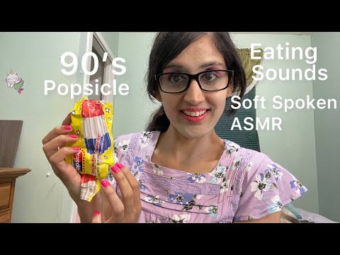 ASMR Eating Sounds Soft Spoken Eating Popsicle 😋 90’s Nostalgic (Retro Popsicle Eating)