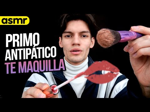 ASMR tu primo TE MAQUILLA *asmr roleplay | ASMR Español | Mol