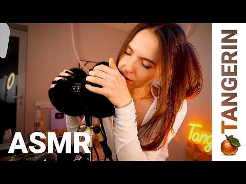 ASMR Clothes Scratching / Inaudible Whispering | Tangerin