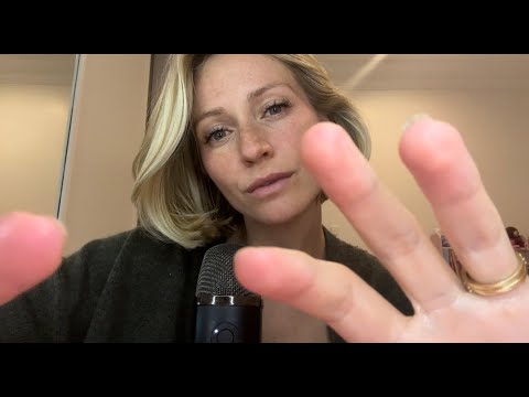 ASMR slow and fast hand movements (including 🪼trigger), with slow + fast whispering