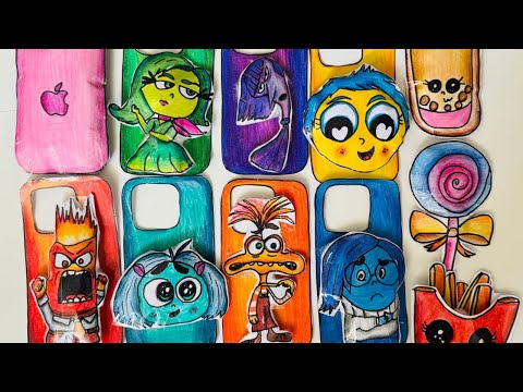 INSIDE OUT 2 iPhone Unboxing - Creative Paper Craft Tutorial / DIY /ASMR