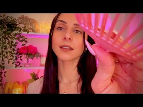 Plucking, Face Brushing & Personal Attention ASMR 🌙 Skincare for Deep Sleep