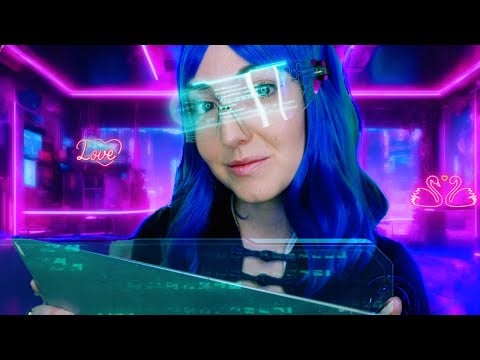 ASMR Futuristic Matchmaker Roleplay💜 (Typing, Sci-Fi Visuals) Gender Neutral