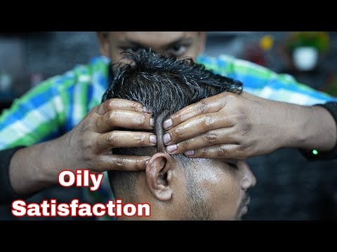 Heavy Oily Head Scratching Satisfying ASMR Head Massage | Scratching & Tapping Head Massage By Bapan