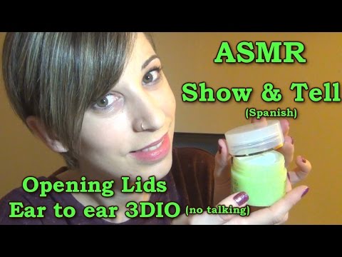 ASMR español | show and tell | opening lids | lid sounds