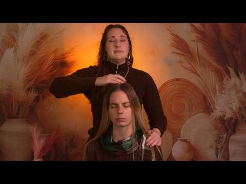 The Coziest Massage for sleep 🧡 + Reiki & Dry Brushing 🧡 ASMR
