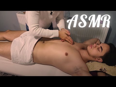 ASMR FULL BODY SLEEPING AND RELAXING MASSAGE-Chest,feet,leg,abdomen,arm,back