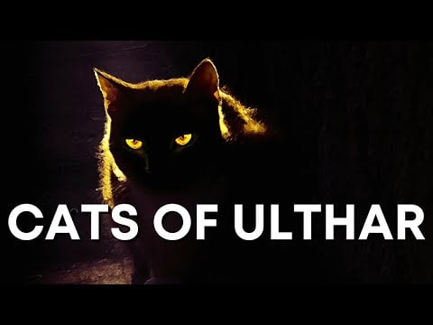 HP LOVECRAFT - Cats of Ulthar, 1920  | ASMR Soft Spoken Reading + Fireplace Ambience for Sleep