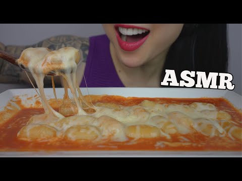 ASMR CHEESY MINI RICE CAKE (SOFT CHEWY EATING SOUNDS) NO TALKING | SAS-ASMR