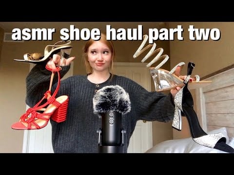 asmr high heel shoe haul part 2