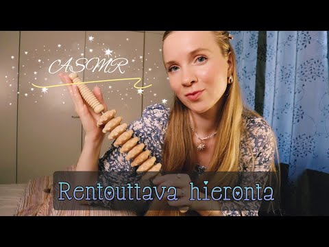 ASMR SUOMI Rentouttava Kehon Hieronta & Energian Puhdistaminen Roleplay ASMR REIKI Body Massage