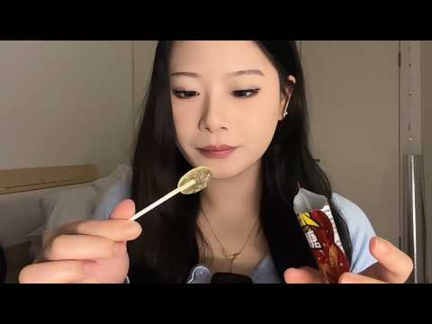ASMR Lollipop with Popping Candy