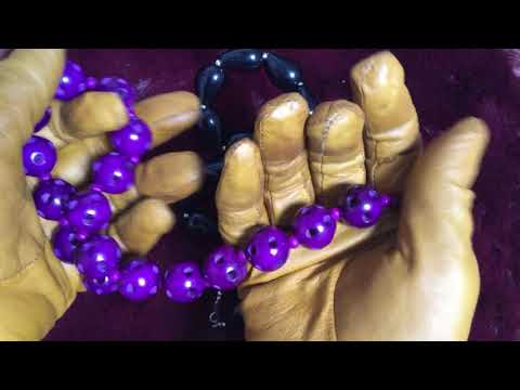 LEATHER GLOVES   ⚠  VINTAGE    [[ASMR]]