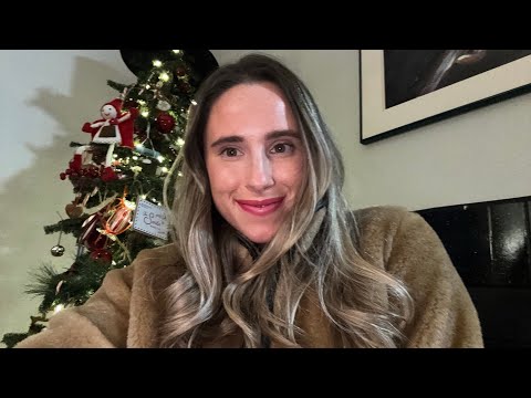 ASMR Get Ready With Me For a Christmas Party! 🎄 (makeup, curling hair, picking out an outfit!)