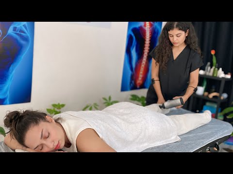 Asmr Female Massage Leg (asmr for deep sleep)