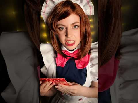 ASMR Shy, Angry Maid Seats You At The Maid Cafe (DANDADAN Momo Roleplay)  #shorts #asmr #asmrsounds